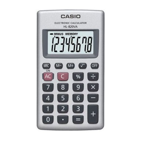 CALCOLATRICE CASIO TASCABILE - HL-820VA