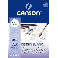 BLOCCO CANSON IMAGINE A3 200G 50F