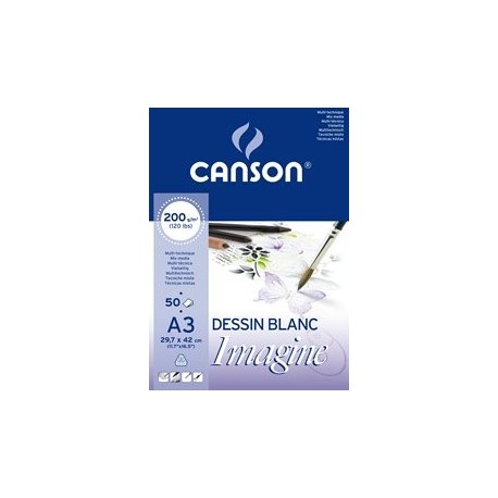 BLOCCO CANSON IMAGINE A3 200G 50F