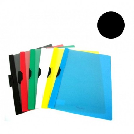 CARTELLINA CON CLIP LATERALE NERA TQ