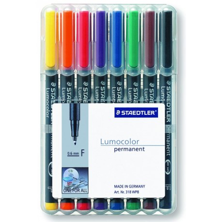 PENNARELLO STAEDTLER LUMOCOLOR F 8PZ