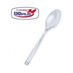 CUCCHIAINI DESSERT TRASP. DOPLA 40PZ