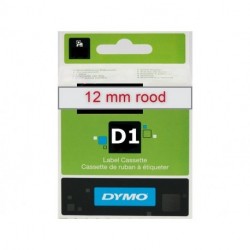 NASTRO DYMO D1 12X7 ROSSO/TRASPARENTE