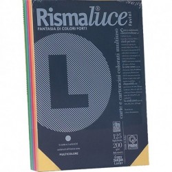 RISMALUCE FAVINI A4 200GR MIX (5) COLORI