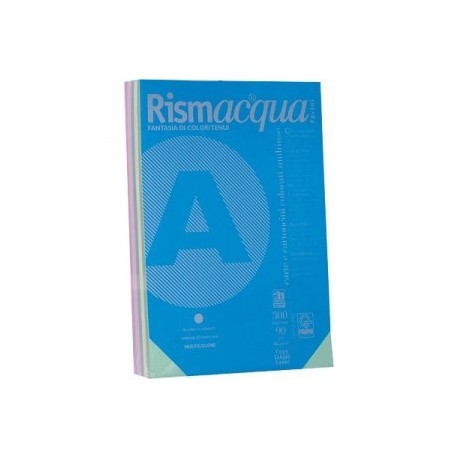 RISMACQUA FAVINI A4 90GR MIX (5) COLORI