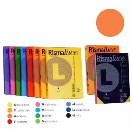 RISMALUCE FAVINI A4 140GR 200FF ARANCIO