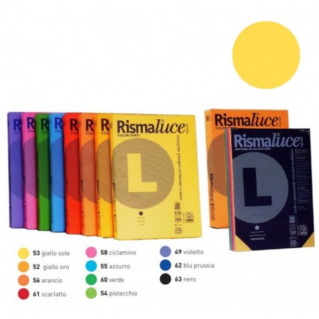 RISMALUCE FAVINI A4 200GR 125FF GIALLO