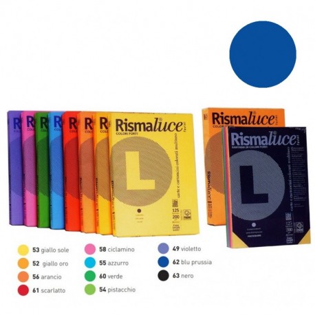 RISMALUCE FAVINI A4 200GR 125FF BLU