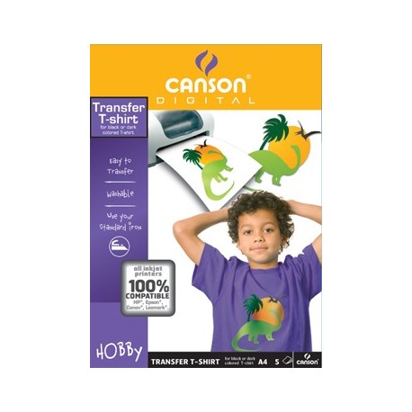 CARTA CANSON T-SHIRT TRANSFER 5F A4 140G