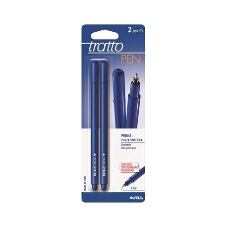 PENNARELLI TRATTO PEN BLU BLISTER 2PZ