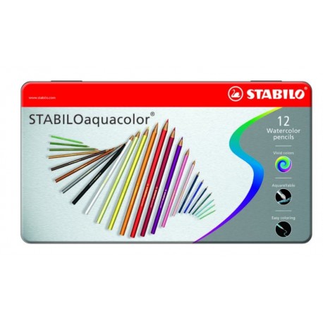 PASTELLI STABILO AQUACOLOR 12PZ SC.