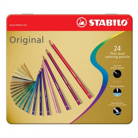 PASTELLI STABILO ORIGINAL 24PZ SC. METAL