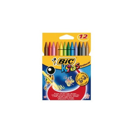 PASTELLI BIC A CERA KIDS PLASTIDECOR 12