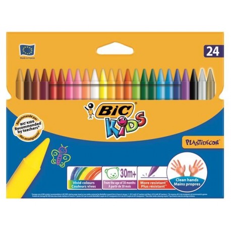 PASTELLI A CERA BIC KIDS PLASTIDECOR