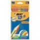 Z/ PASTELLI BIC KIDS TROPICOLORS2 12PZ