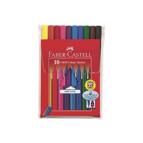 PENNARELLO GRIP MARKER 10PZ. FABER-C.