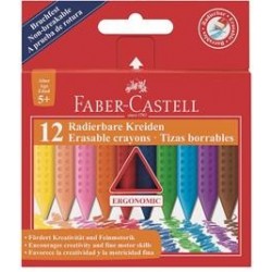 PASTELLI A CERA FABER-C TRIANGOLARI 12PZ