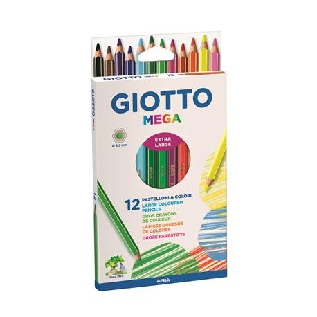 PASTELLONI GIOTTO MEGA 12PZ - 225600