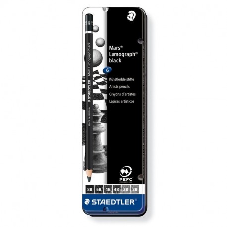 MATITE STAEDTLER LUMOGRAPH NERE6PZ GRAD.