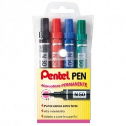 PENNARELLI PENTEL N50 4 COL. ASS.P/TONDA