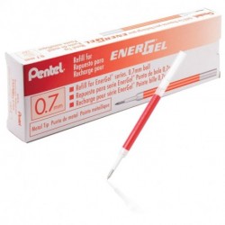 REFILL PENTEL ENERGEL KLICK 0,7 ROSSO