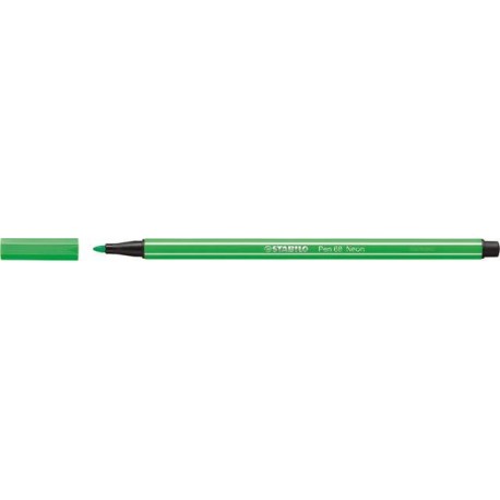 PENNARELLO STABILO PEN68 VERDE NEON -