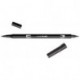 PENNARELLO 2 PUNTE  DUAL BRUSH NERO