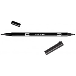 PENNARELLO 2 PUNTE  DUAL BRUSH NERO