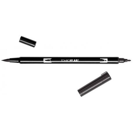 PENNARELLO 2 PUNTE  DUAL BRUSH NERO