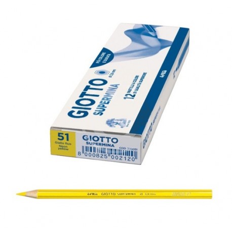 PASTELLO GIOTTO SUPERMINA GIALLO FLUO