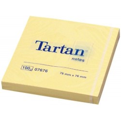 POST-IT TARTAN NOTES GIALLO 76X76 1X100F