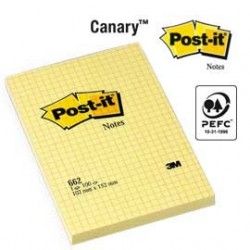 POST-IT 3M 662 GIALLO QUADRETTI