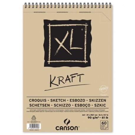 ALBUM SCHIZZO XL KRAFT A4 90GR SPIRALATO