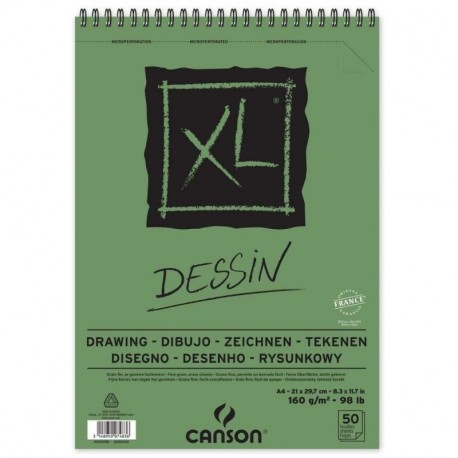 ALBUM CANSON XL DRAWING A4 160GR 50F.