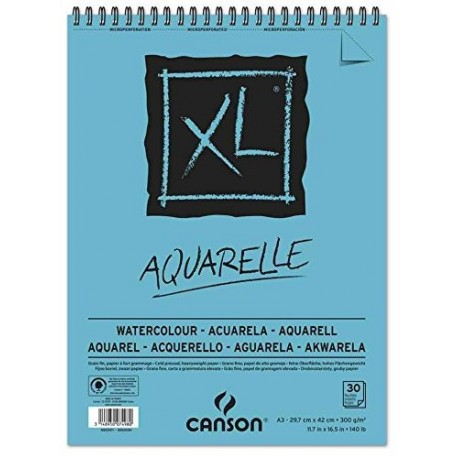 ALBUM CANSON XL AQUARELLE A3 300GR 30F.