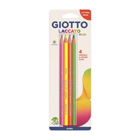 Z/ PASTELLI GIOTTO LACCATI FLUO BLISTER