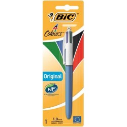 PENNA 4 COLORI PUNTA MEDIA BIC BLISTER