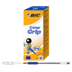 PENNA BIC CRISTAL GRIP BLU 1MM (20PZ)