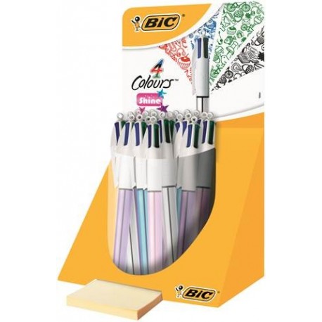 DISPLAY BIC PENNE 4COLORI SHINE 20PZ