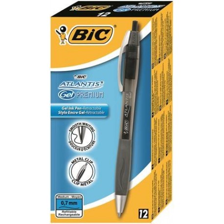 PENNA BIC ATLANTIS PREMIUM GEL NERO