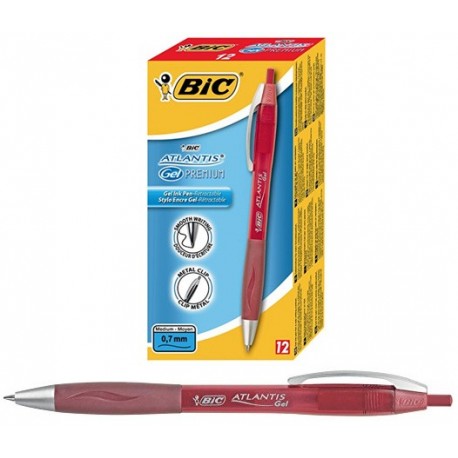 PENNA BIC ATLANTIS PREMIUM GEL ROSSA