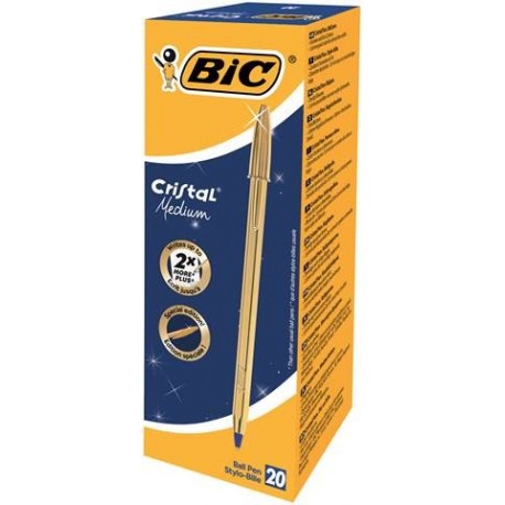 PENNA BIC CRISTAL SHINE ORO P/MEDIA