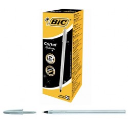 PENNA BIC CRISTAL SHINE ARGENTO P/MEDIA