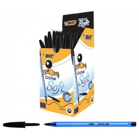 Penna a sfera BIC Cristal Soft Nera vendita a tabaccai