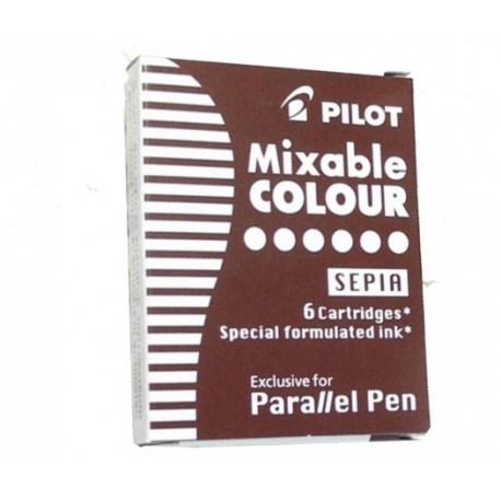 CARTUCCE PARALLEL PEN 6PZ PILOT SEPPIA