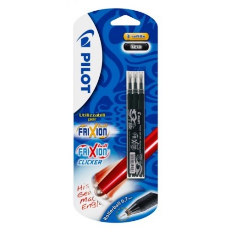 REFILL FRIXION NERO 0,7PILOT BLISTER 3PZ