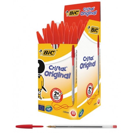 PENNA BIC CRISTAL ORIG.ROSSA P/MEDIA 1,0