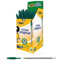 PENNA BIC CRISTAL ORIG.VERDE P/MEDIA