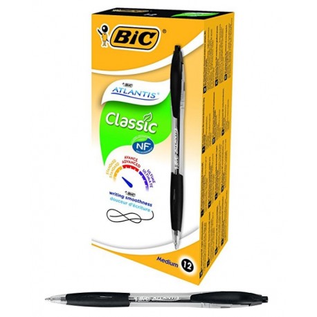 PENNA BIC ATLANTIS CLASSIC NERO P/MEDIA