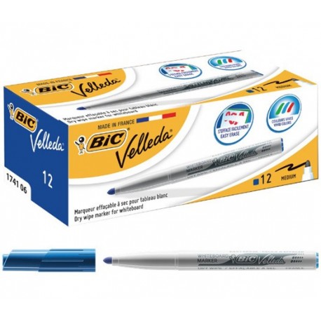 PENNARELLO BIC VELLEDA 1741 BLU P/TONDA